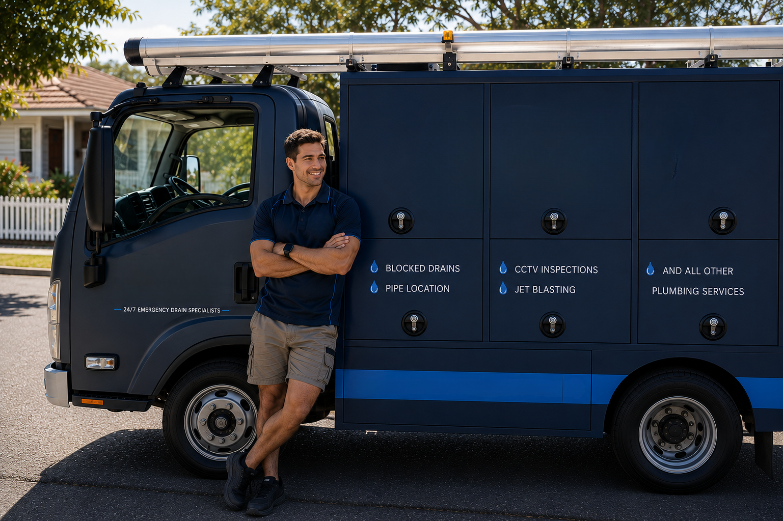 Plumber with Harrington Park Blocked Drains van